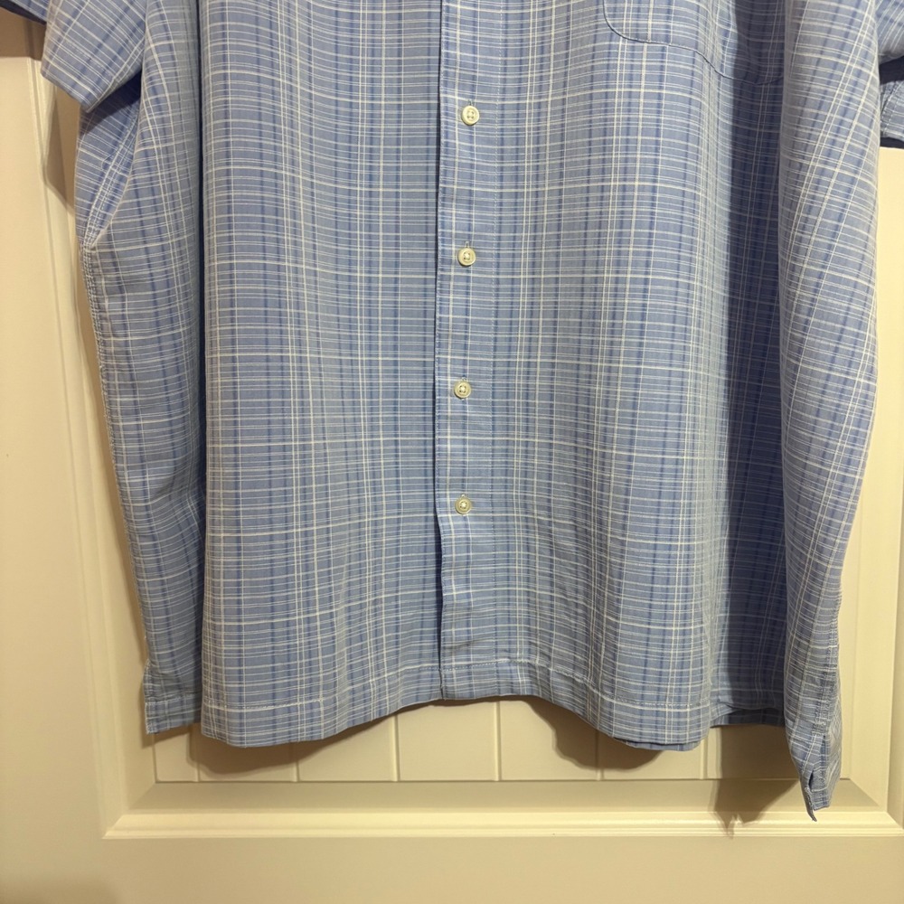 The Foundry Supply Co. Bundle Mens 4XL Button Down Polo Shirt Short Sleeve Blue‎ - Picture 5 of 15